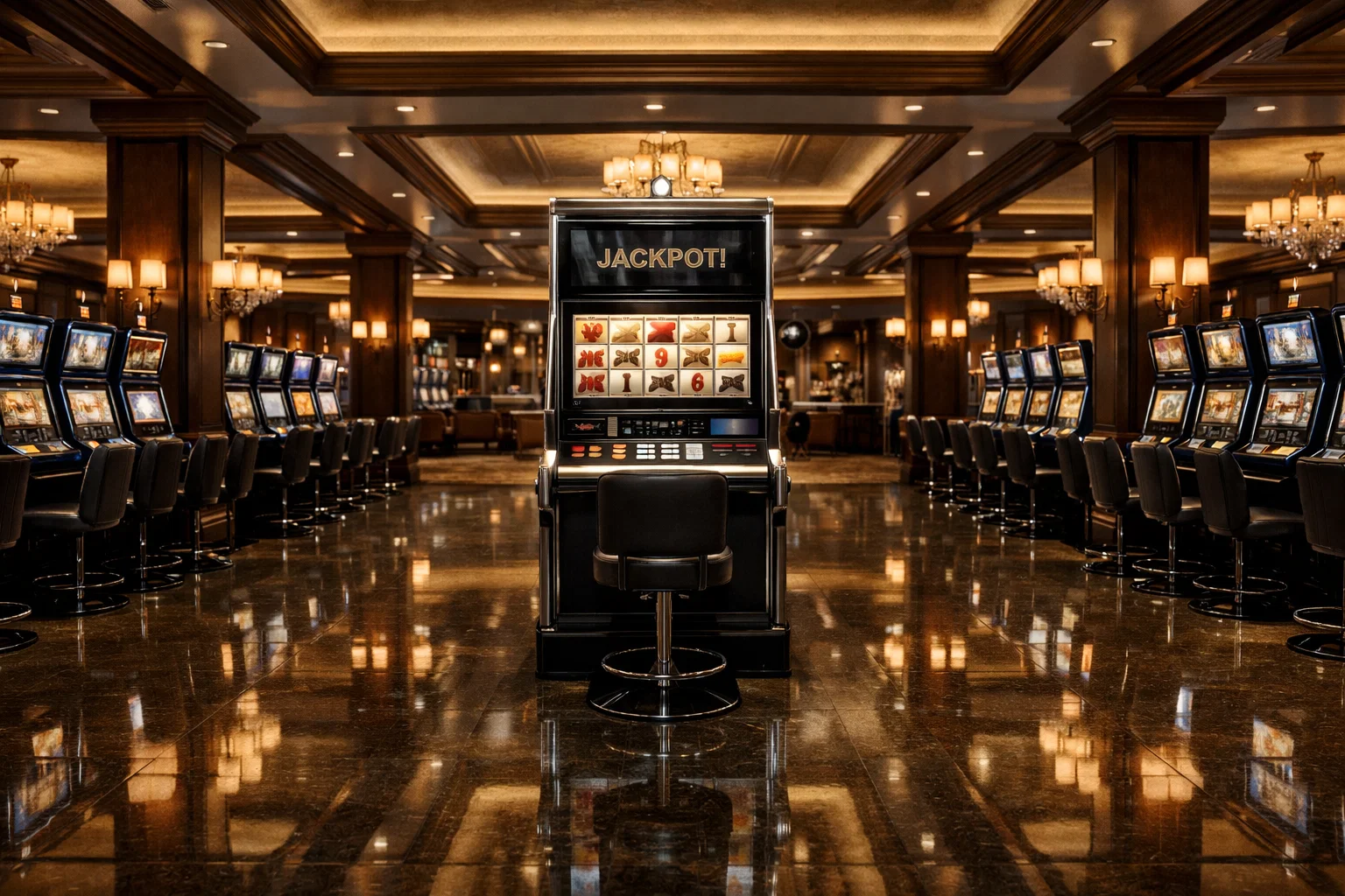 Close up of a professional live dealer table